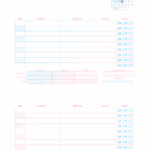 Fevereiro Miolo Agenda Sabado e Domingo Profissional Planner Colorido 2026