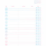 Janeiro Miolo Agenda Profissional Planner Colorido 2026