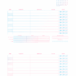 Janeiro Miolo Agenda Sabado e Domingo Profissional Planner Colorido 2026