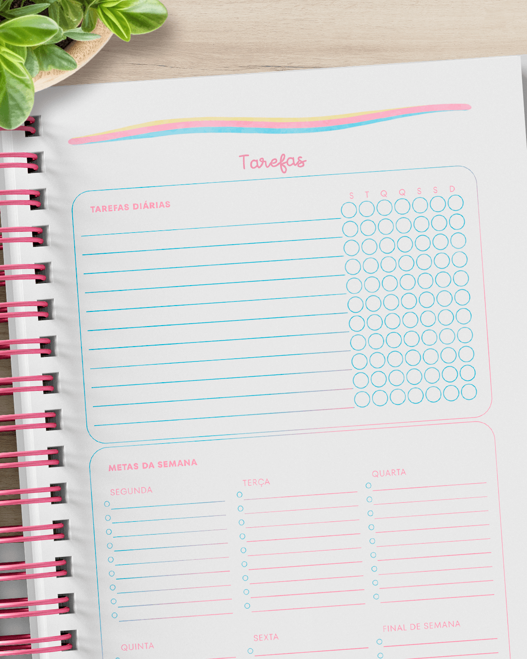 Tarefas Planner Colorido 2026 Tarefas Planner Colorido 2026