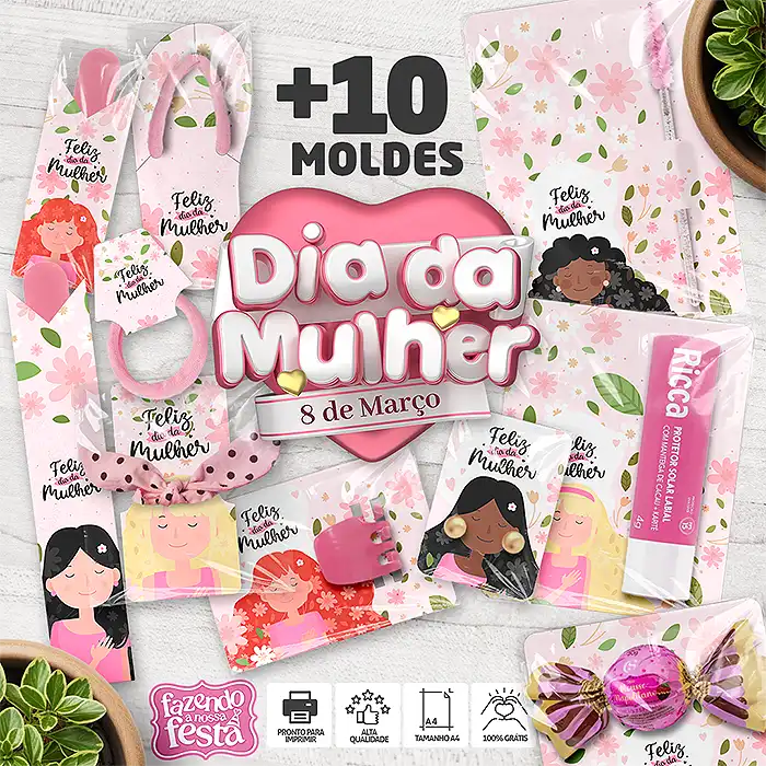 Mimos Dia da Mulher Pack Gratuito