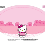 Placa Elipse Hello Kitty