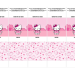 Rotulo para brownie Hello Kitty