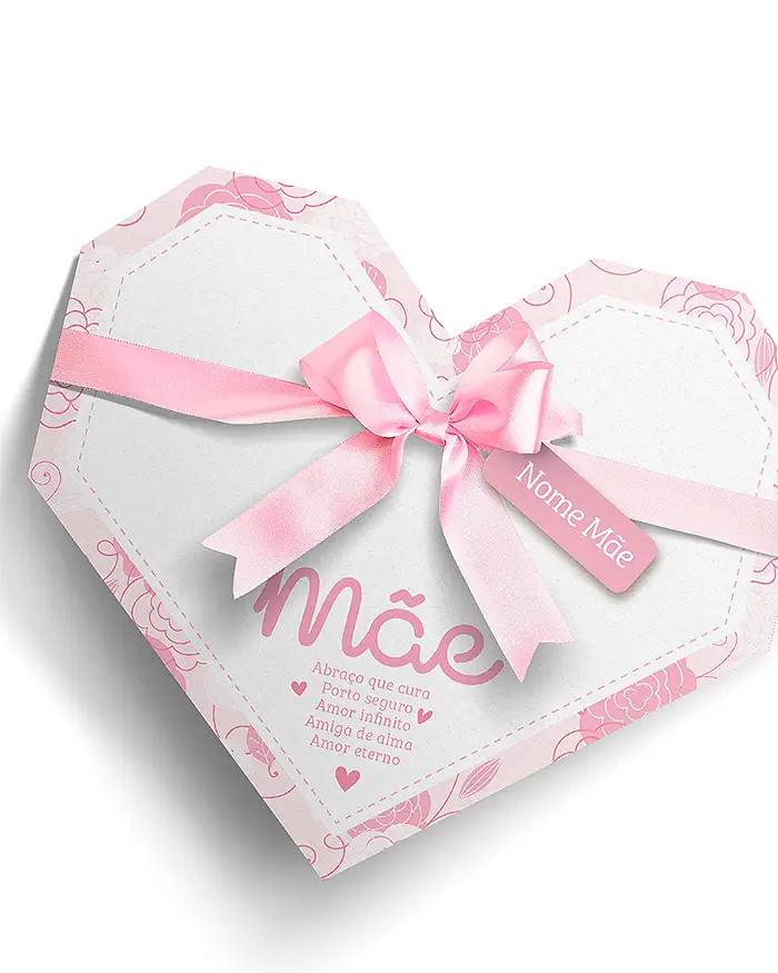 Caixa Dia das Maes para Imprimir modelo rosa Caixa Dia das Maes para Imprimir modelo rosa
