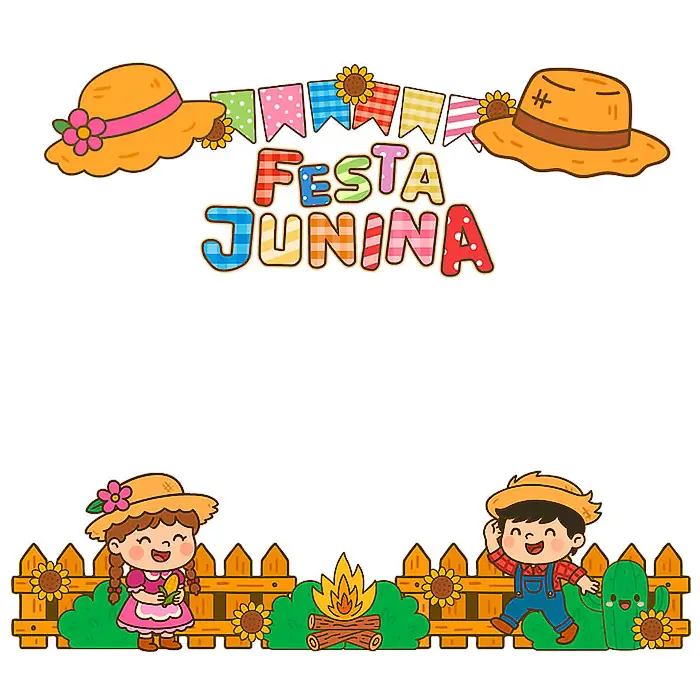 Modelo de Montagem do Painel para Tirar Fotos Festa Junina