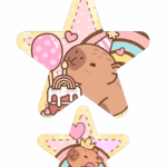 Aplique de Parede Capivara fofa