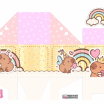 Caixa Canudo Capivara fofa
