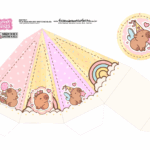 Caixa Cone Capivara fofa