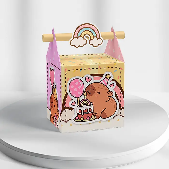 Kit Festa Capivara fofa Caixa canudo Kit Festa Capivara fofa Caixa canudo