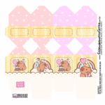 Meia Caixa Bala Capivara fofa