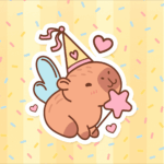Molde Retangular Capivara fofa