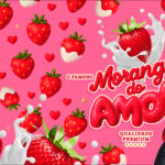 Rotulo Morango do Amor Rosa