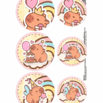 Rotulos Cineminha Capivara fofa