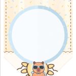 Bandeirinha Varal Personalizados Capivara Menino