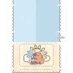 Caixa 6 Doces Personalizados Capivara Menino