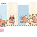 Caixa Milk Personalizados Capivara Menino