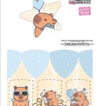 Centro de Mesa Tag 2 Kit Festa Capivara Menino