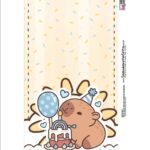 Kit Digital Capivara Menino Alca Kit Cineminha