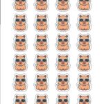 Kit Digital Capivara Menino Aplique para Caixinhas Pequeno