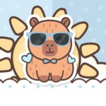 Kit Digital Capivara Menino Saia de Bolo 2