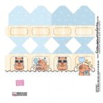 Meia Caixa Bala Personalizados Capivara Menino