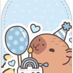 Painel Festa 3 Kit Festa Capivara Menino