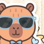 Painel Folha A4 2 Kit Festa Capivara Menino