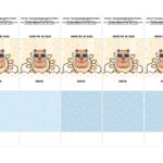 Rotulo para brownie Personalizados Capivara Menino