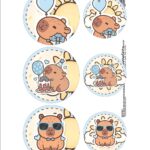 Rotulos Cineminha Kit Festa Capivara Menino