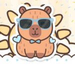 Saia de Bolo Kit Festa Capivara Menino