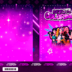 Capa Livrinho de Colorir Guerreiras do Kpop 1