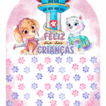 Card Gigante Patrulha Canina Meninas