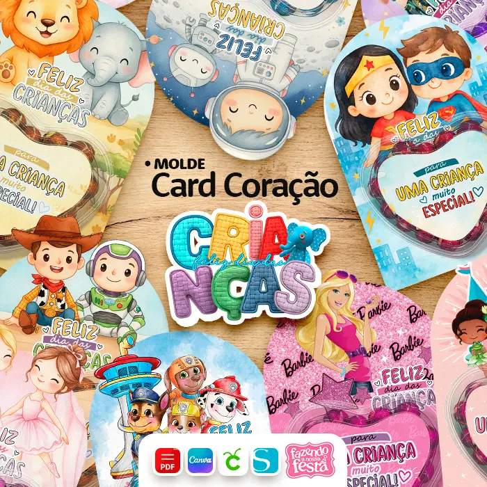 Cartao Dia das Criancas Modelo Gigante