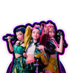 Centro de Mesa 2 Guerreiras do KPop