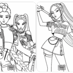 Livrinho de Colorir Guerreiras do Kpop 15