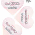 Molde Card Gigante Coracao Bailarina