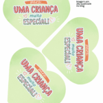 Molde Card Gigante Coracao Doces