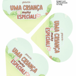 Molde Card Gigante Coracao Fazendinha