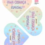 Molde Card Gigante Coracao Labubu