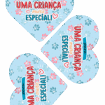 Molde Card Gigante Coracao Patrulha Canina menino