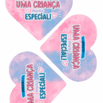 Molde Card Gigante Coracao Stitch