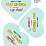 Molde Card Gigante Coracao Super Heroi