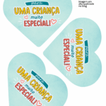 Molde Card Gigante Coracao Super Herois 2