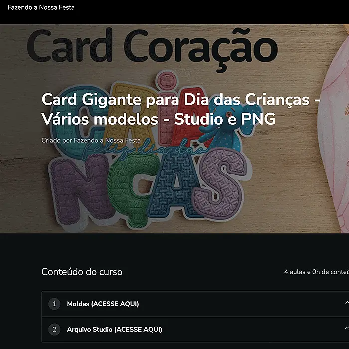 Plataforma Hotmart Cartao Dia das Criancas