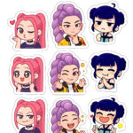 Topo de Bolo 4 Guerreiras do KPop