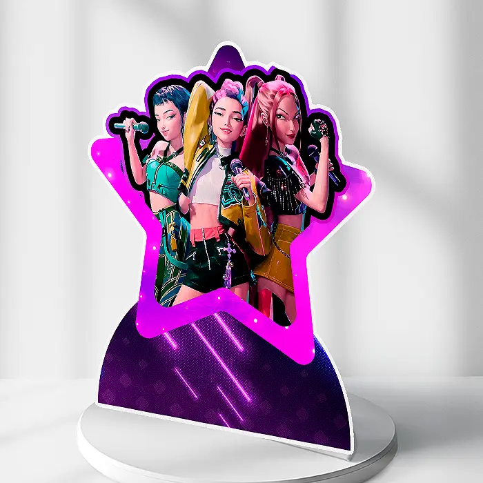 Totem de Mesa Guerreiras do K Pop Totem de Mesa Guerreiras do K Pop