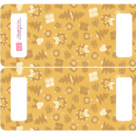 Caixa Cenario com Abas Dourado Alcas