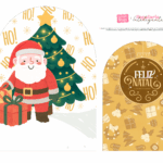 Caixa Cenario com Abas Dourado Cenario