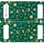 Caixa Cenario com Abas Verde Alcas