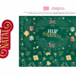 Caixa Cenario com Abas Verde Parte Interna